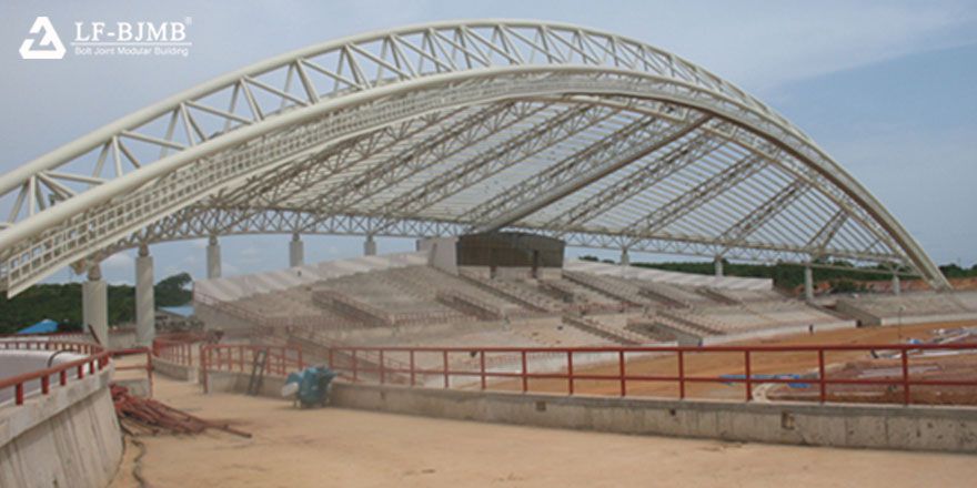 stadium bleacher roof,stadium canopy,space truss canopy