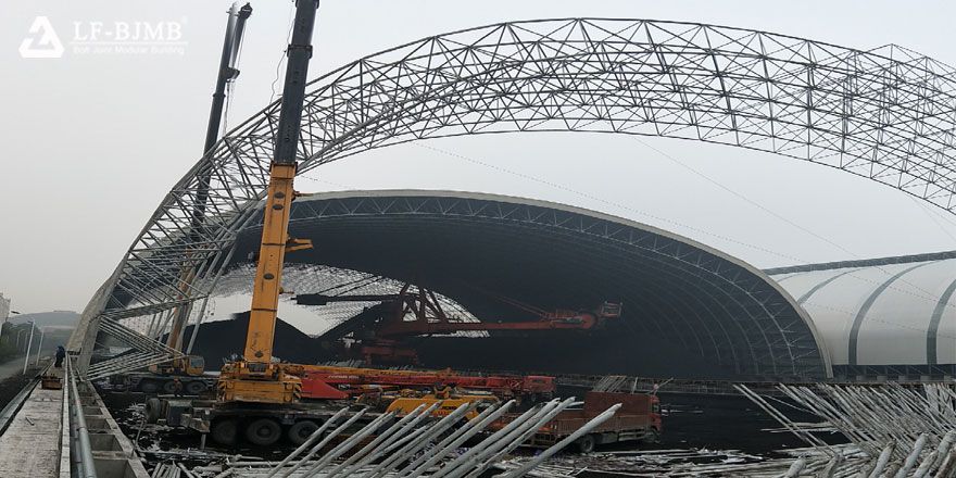 prefab clinker storage shed roof