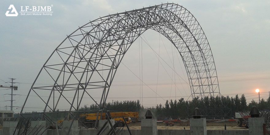 Long Span Space Frame Coal Storage Yard Power Plant Project