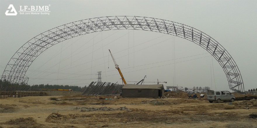 Long Span Space Frame Coal Storage Yard Power Plant Project