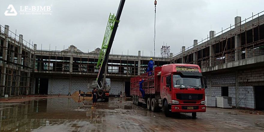 prefab space frame roof structure