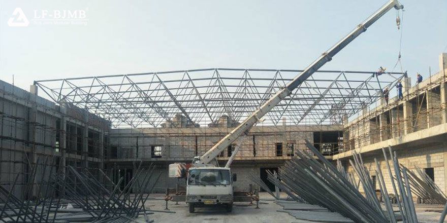 Light Steel Bolt Ball Space Frame Roof System