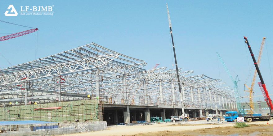 steel structure roof airport building
