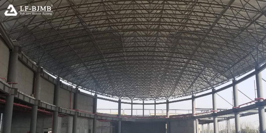 fast installation space frame building roof 