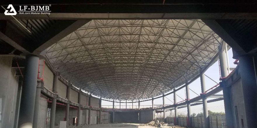 bolt joint  ball space frame structure roof
