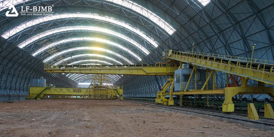  Space Frame Structure Clinker Cement  Storage Shed  Roof