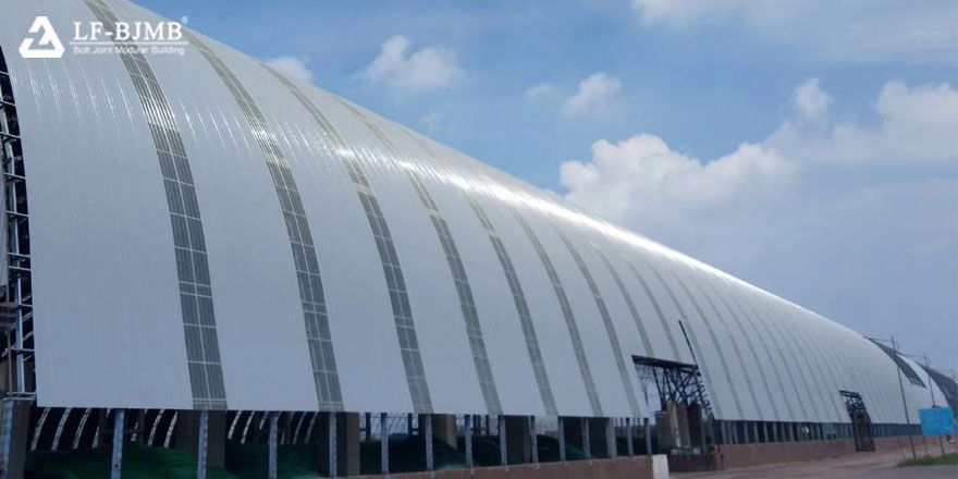 large span space frame dry coal shed