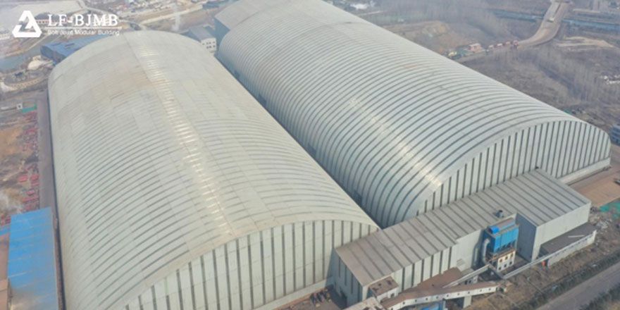 dry coal shed roof structure