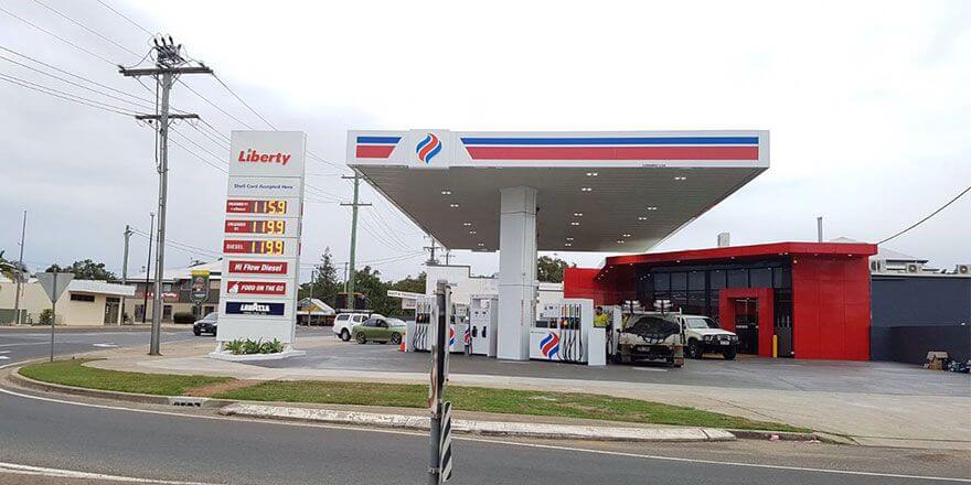 steel structure gas station canopy