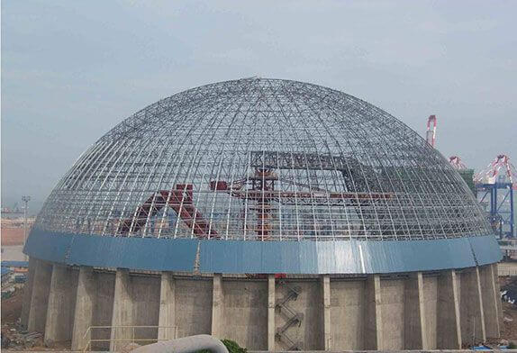 Spherical space frame structure inspection scheme