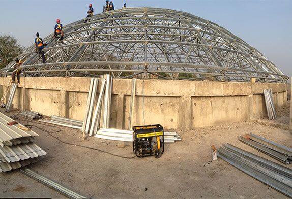 Brief analysis on the important points of ensuring quality in the construction of space frame steel structure engineering
