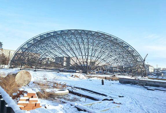 Permanent load and variable load of steel space frame structure