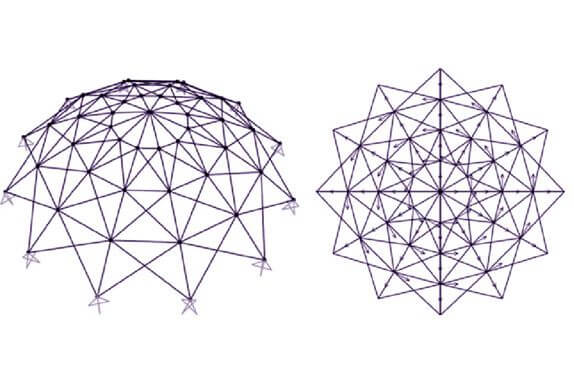 space truss dome