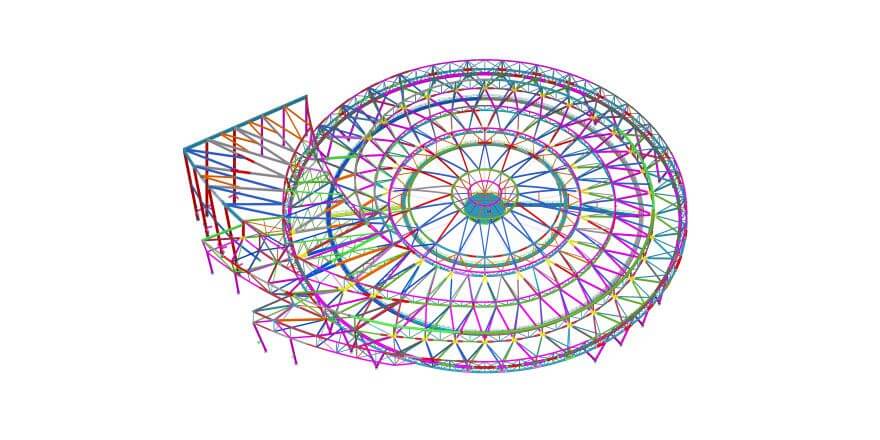 stadium steel structure design