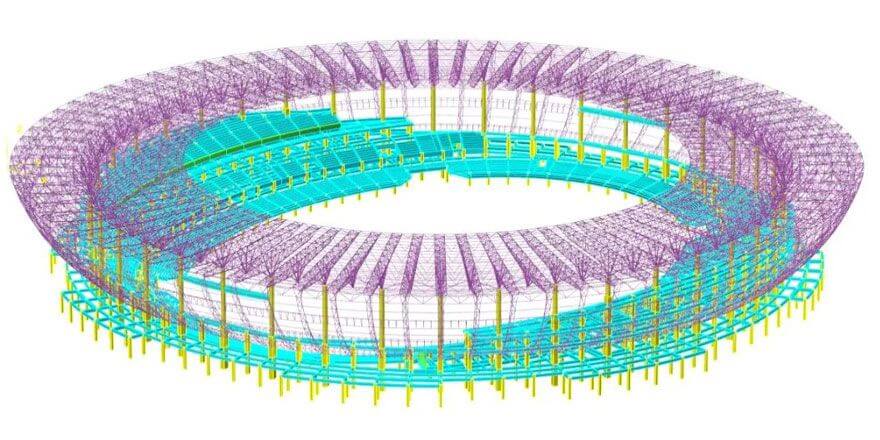 stadium truss roof