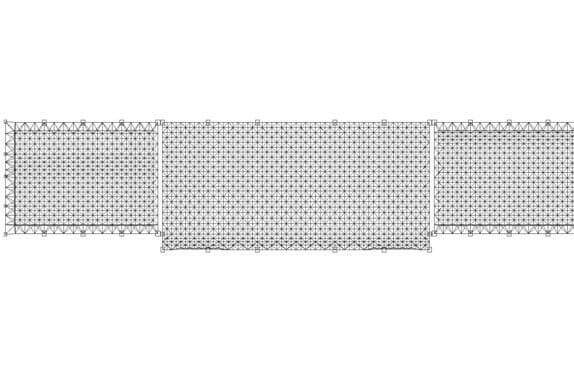 Space frame structure layout diagram