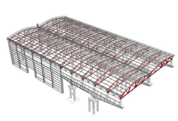 Steel structural truss