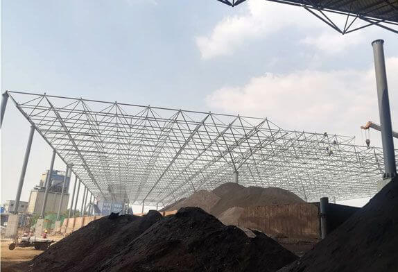 steel frame roof