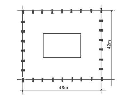 Stadium layout