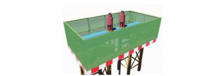 Lifting the stand operating frame