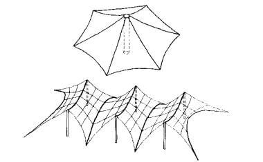 Integral tensioned membrane structure 