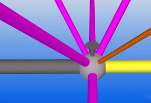 Welded ball node model