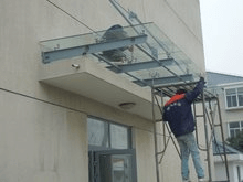 Steel Structure Glass Canopy