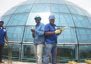 The Glass Dome Roof of Togo's Presidential Palace