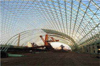 Characteristics of large span space frame structures