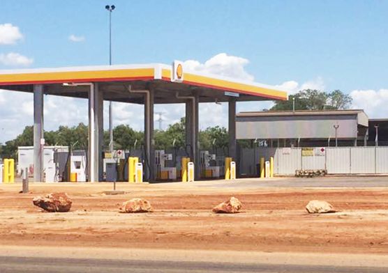 Australian Shell Gas Station Steel Roof|Petrol Pump Canopy Supplier