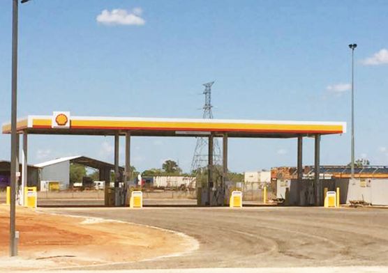 Australian Shell Gas Station Steel Roof|Petrol Pump Canopy Supplier