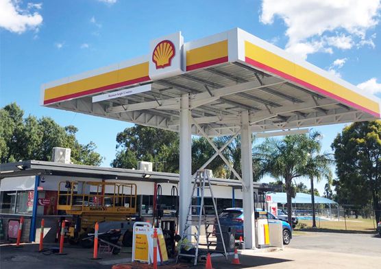 Australian Small Gas Station Steel Structure Canopy|Fuel Pump Canopy Manufacturer