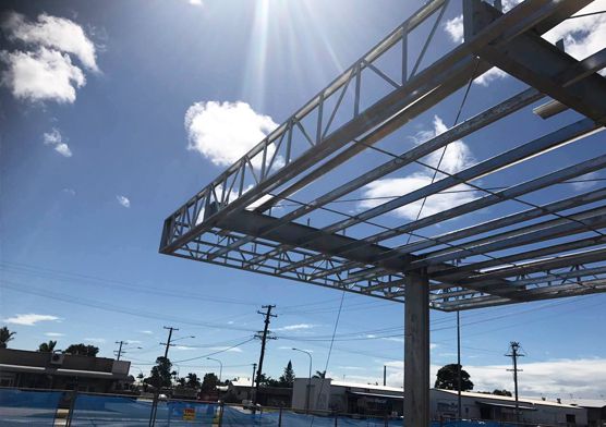 Bolt Joint Modular Building Gas Station Canopy in Australia