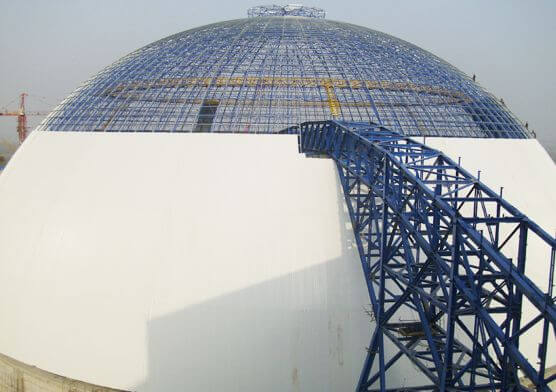 Large Span Space Frame Power Plant Dome Coal Storage(2 sets)