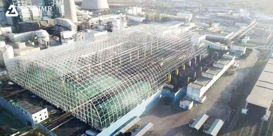 long span space frame structure dry coal shed roof