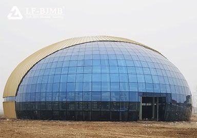 Fabrication and Installation of Trusses Glass Dome Roof Exhibition Hall