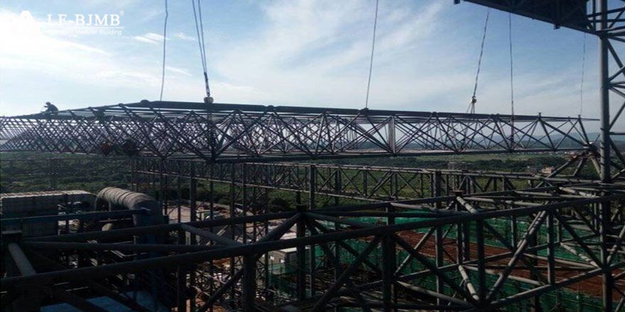 prefab steel space frame structure roof