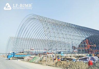 Prefab Large Span Space Frame Coal Storage Shed Roof