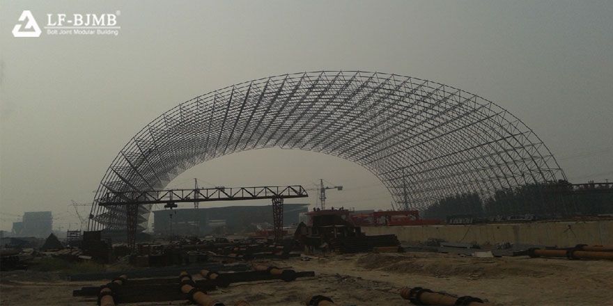 Long Span Space Frame Coal Storage Yard Power Plant Project
