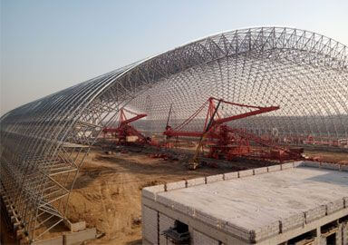 Thermal Power Plant Coal Storage Shed Space Frame Roofing Project