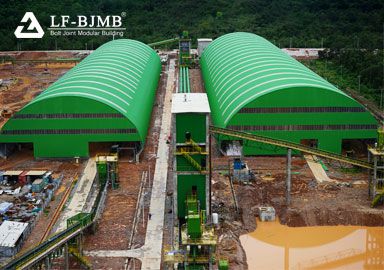 Thailand Clinker Cement Production Line Storage Shed Space Frame Project