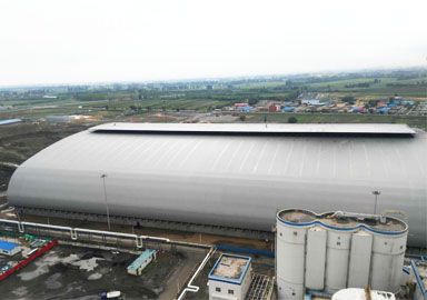 Thermal Power Plant Large Span Space Frame Coal Storage Shed