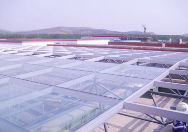 Huaibei Mining Group Surveying & Mapping Center Hall Space Frame Canopy