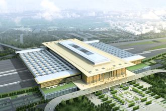 Train Station Roof with Space frame Structure-Nanjing South Railway Station