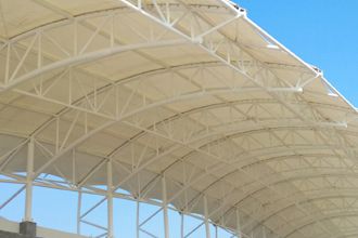 The characteristics of the stadium grandstand roof membrane structure
