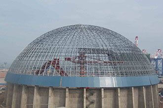 Spherical space frame structure inspection scheme