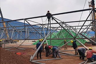 The advantages of space frame installation engineering and some attention requirements