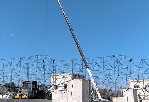 About steel structure space frame installation requirements
