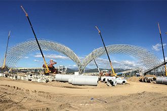 5 kinds of space frame installation methods commonly used by steel structure space frame installation companies