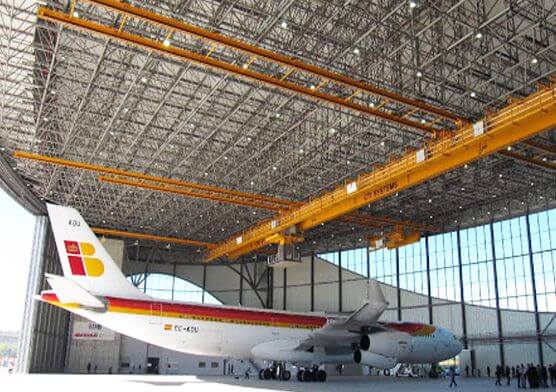 Prefab steel space frame hangar building metal aircraft hangar